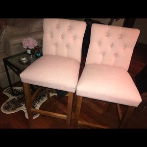Pink bar stools